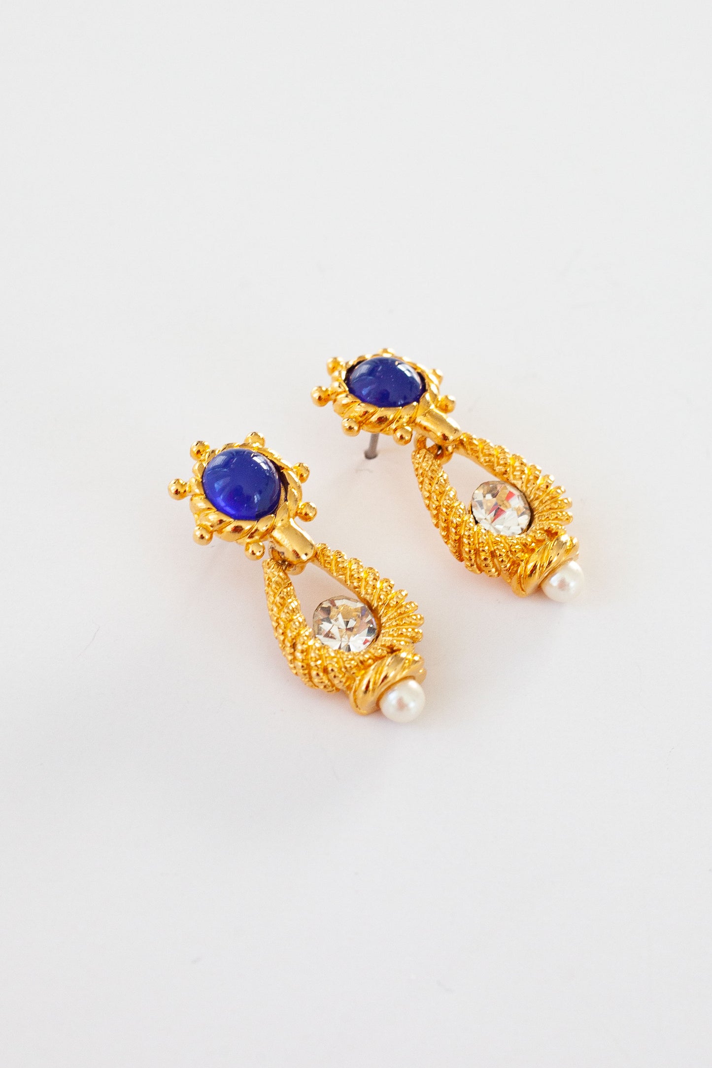 Vintage Designer Nautical Drop Earrings