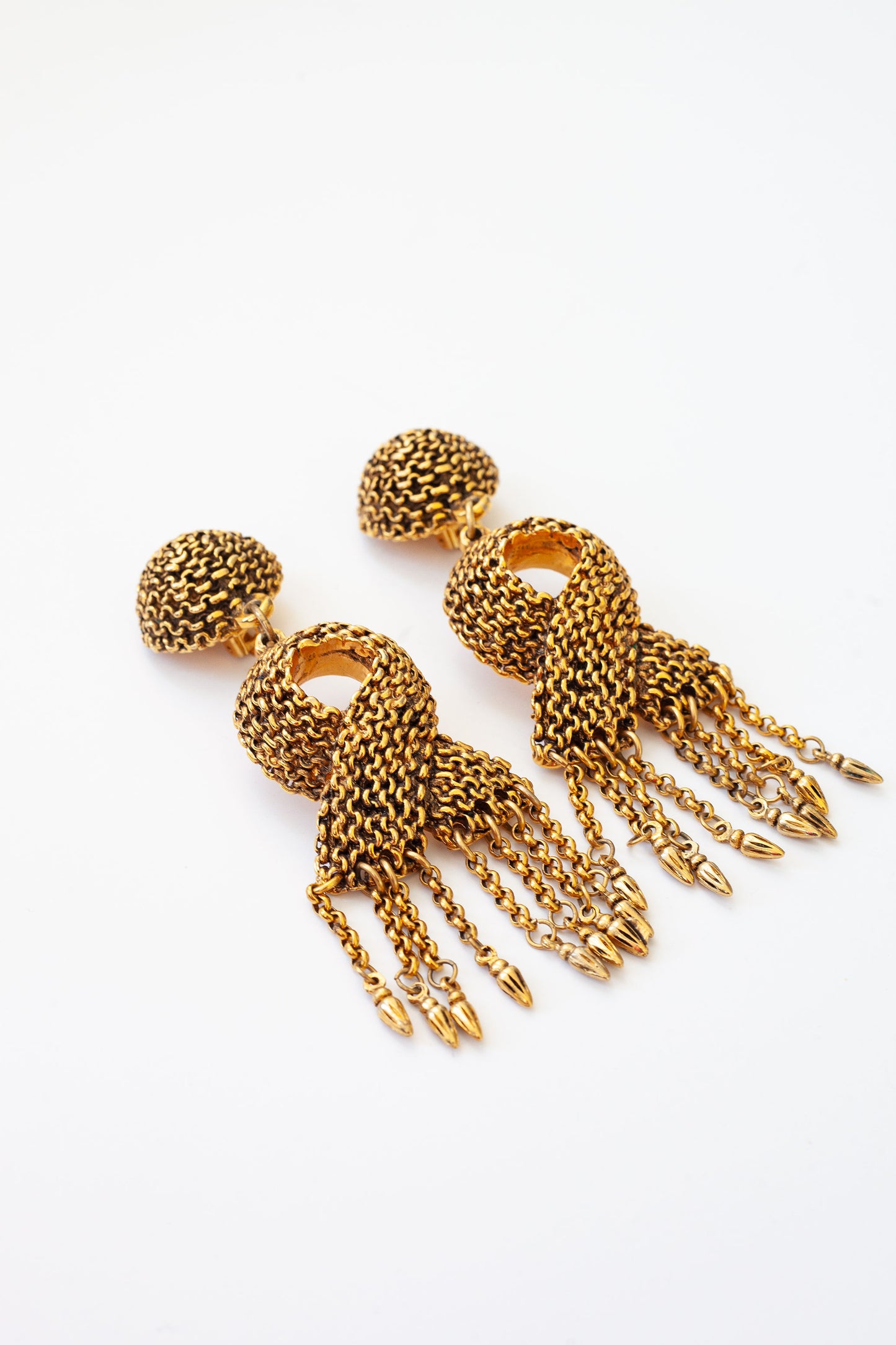 Vintage Designer Doorknocker Earrings