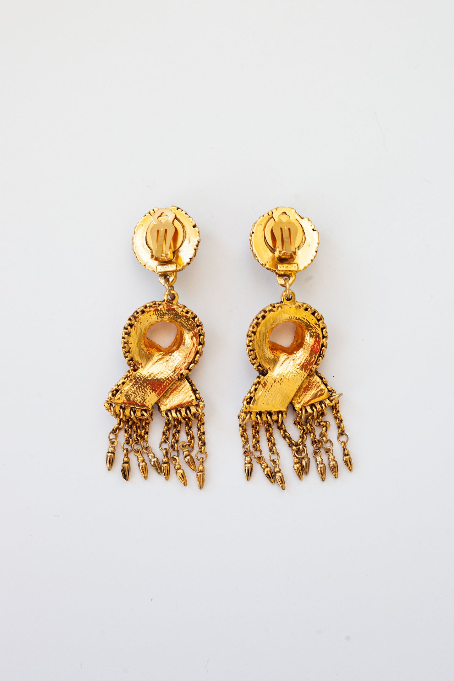 Vintage Designer Doorknocker Earrings
