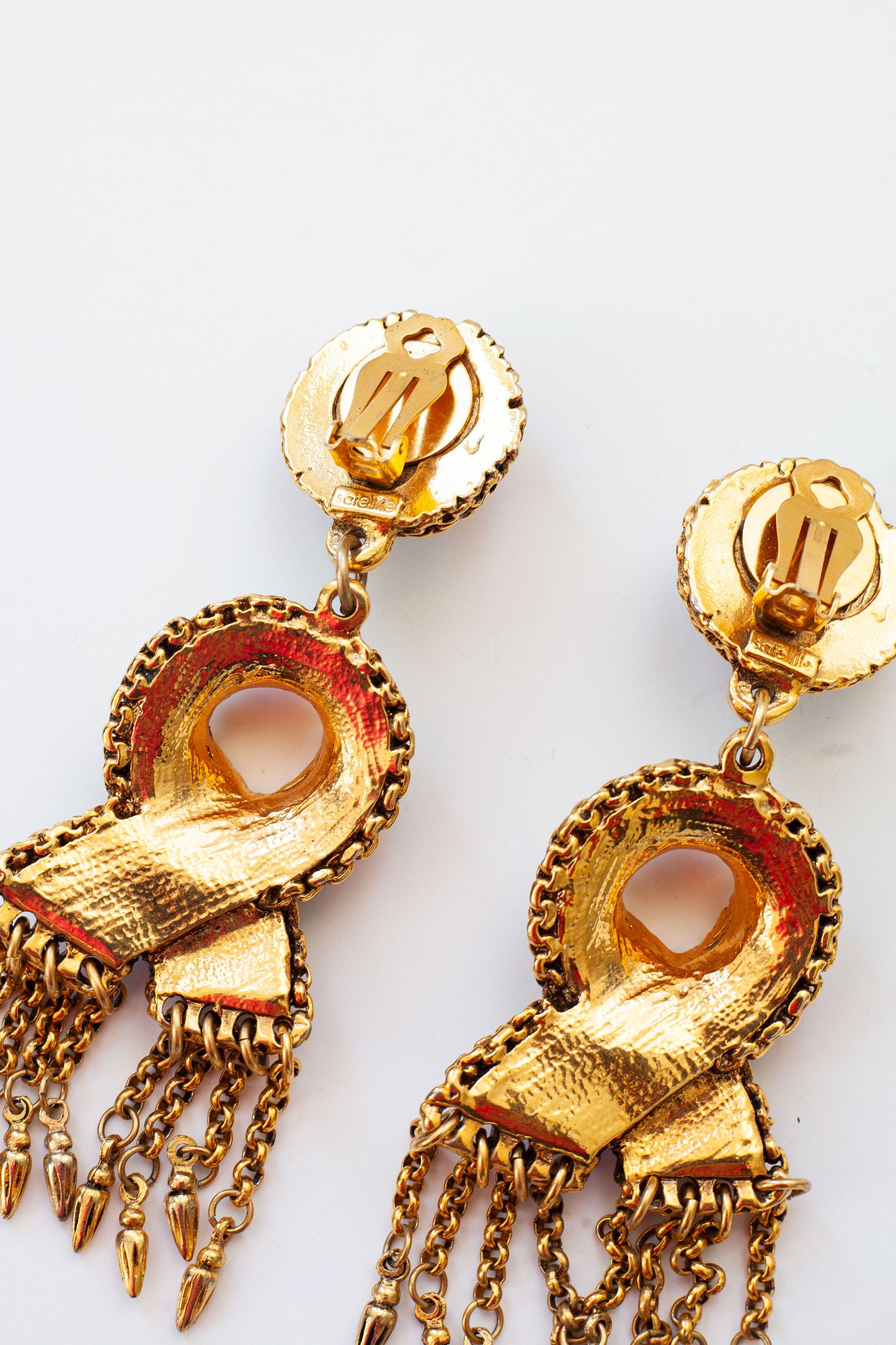 Vintage Designer Doorknocker Earrings