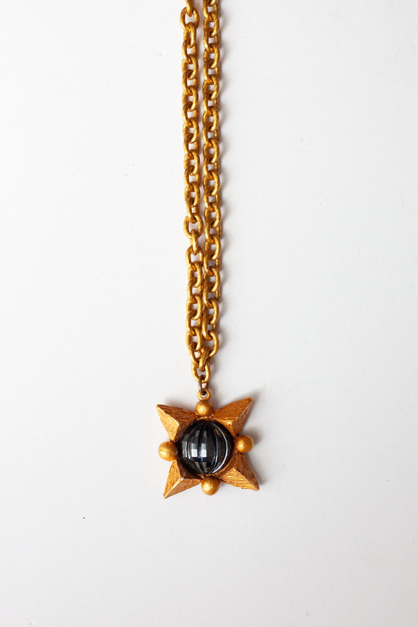 Vintage Designer Gemstone Pendant Necklace