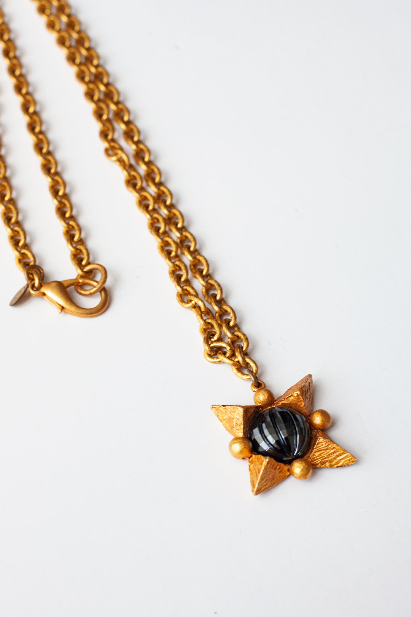 Vintage Designer Gemstone Pendant Necklace