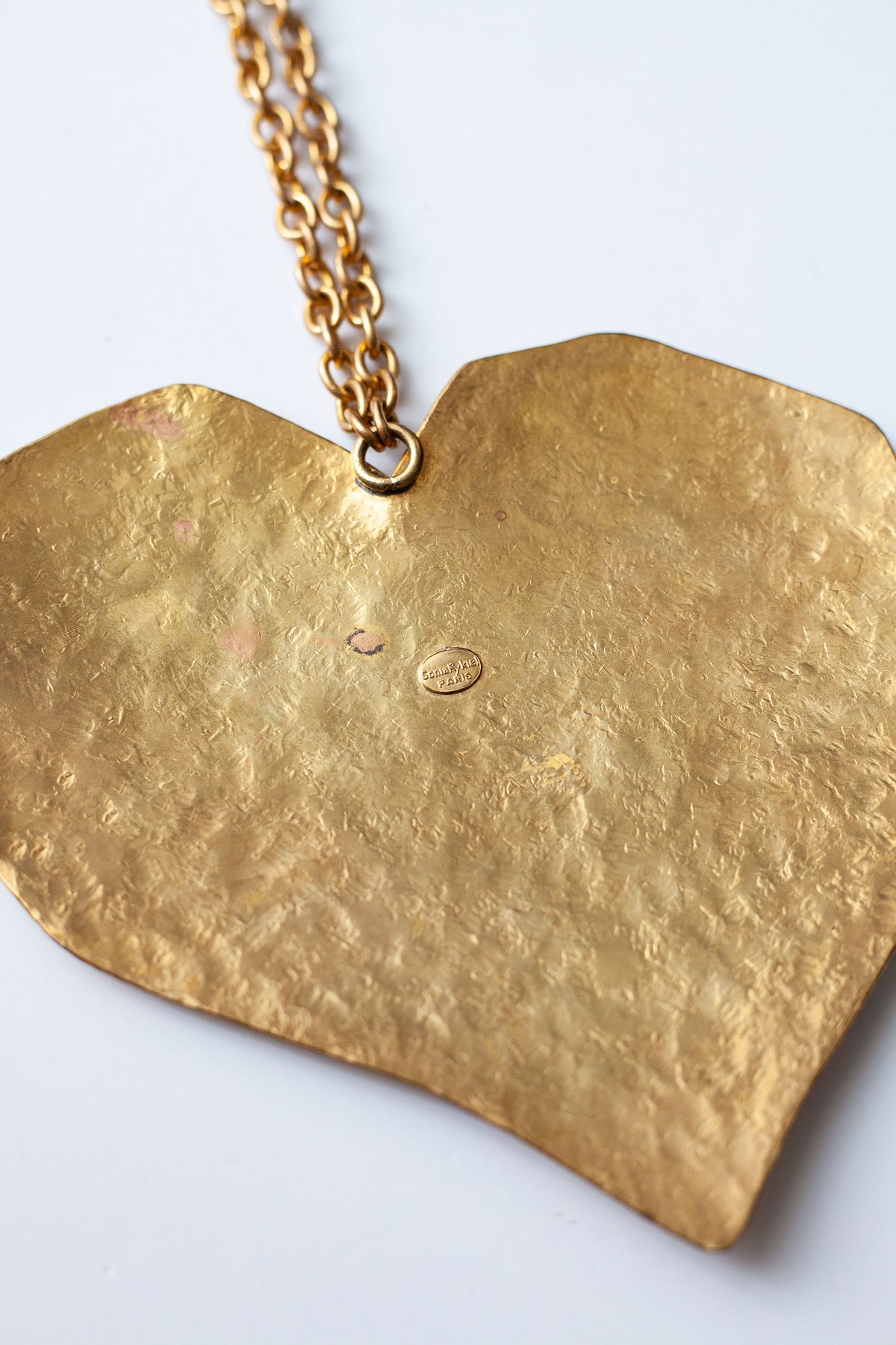 Vintage Designer Runway Heart Necklace