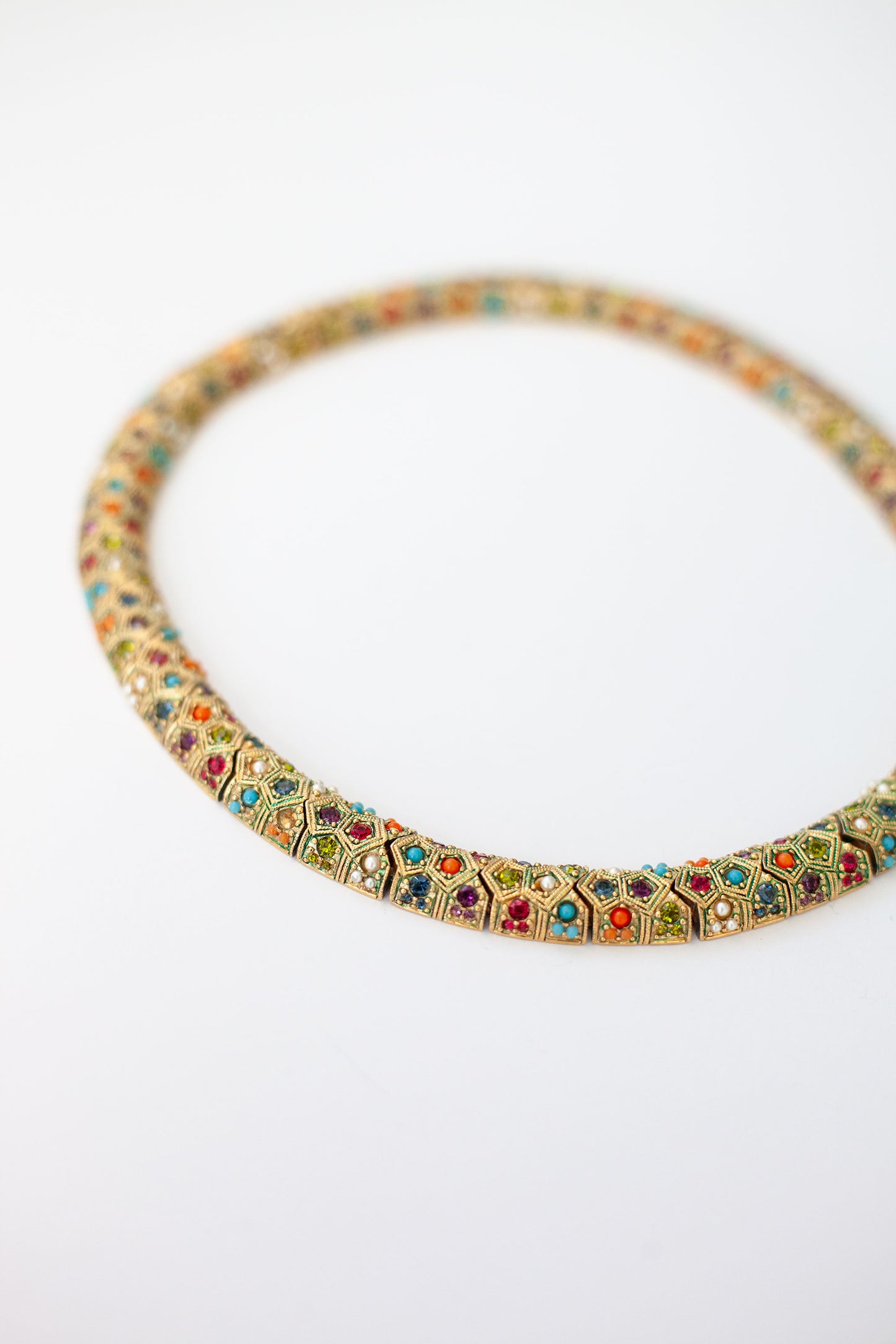 Vintage Designer Multi-Colour Necklace