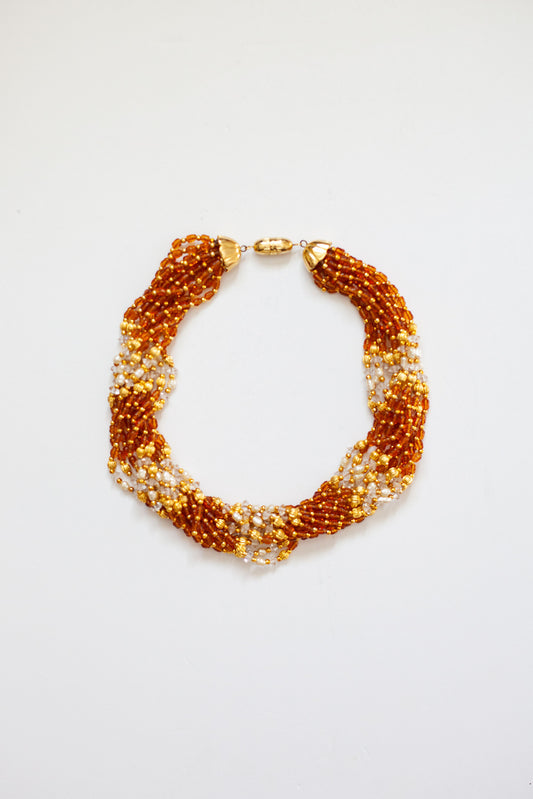 Vintage Designer Torsade Necklace