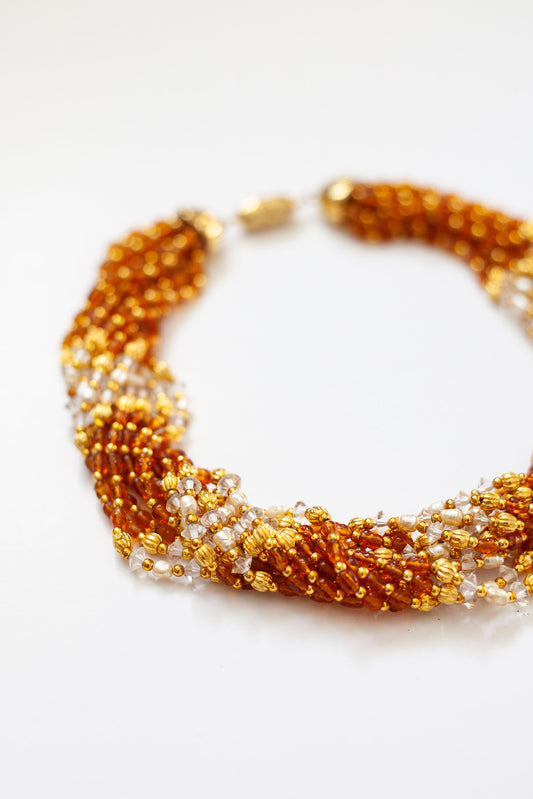 Vintage Designer Torsade Necklace