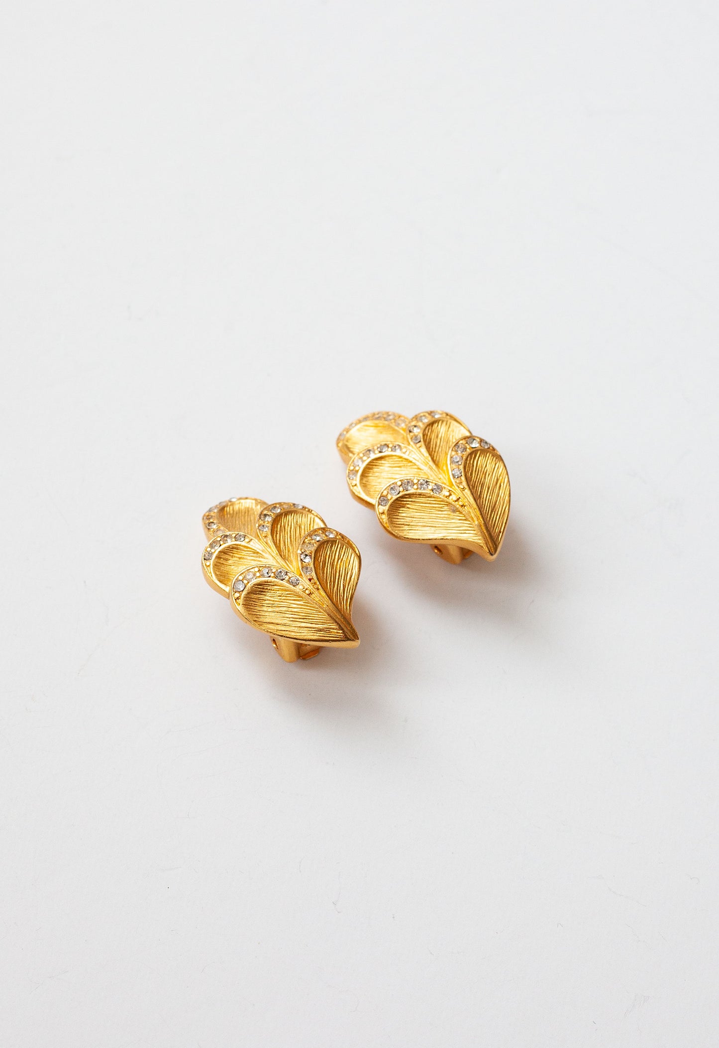 Vintage Designer Scalloped Earrings