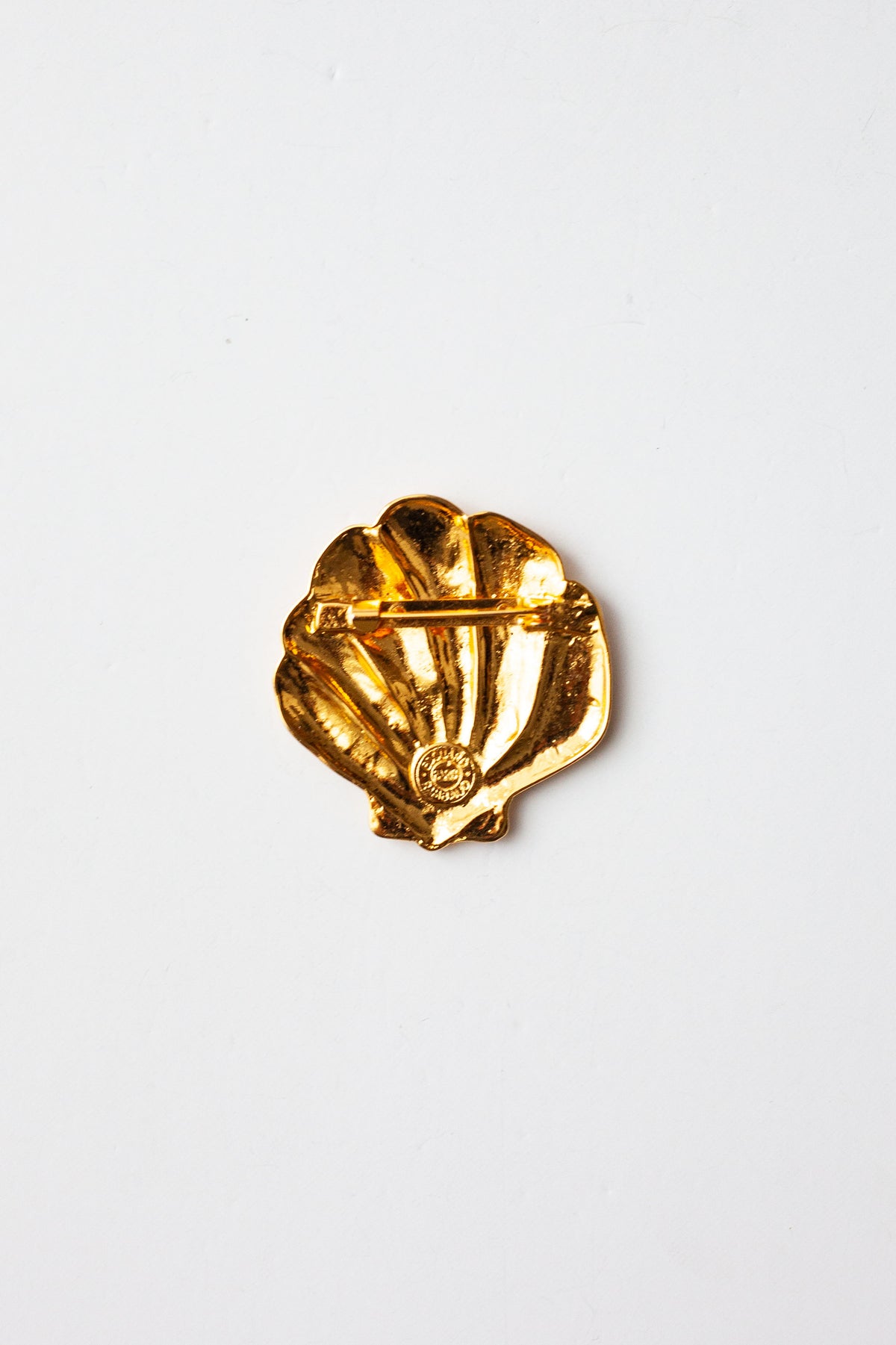 Vintage Designer Shell Brooch