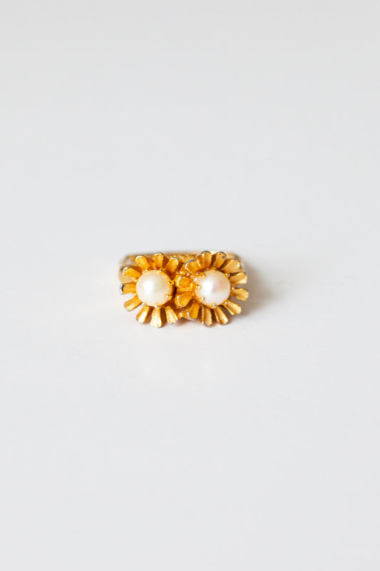 Vintage Double Flower Ring