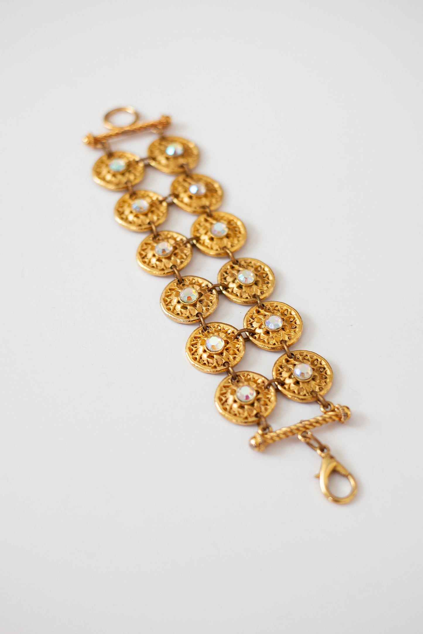 Vintage Double Rhinestone Bracelet