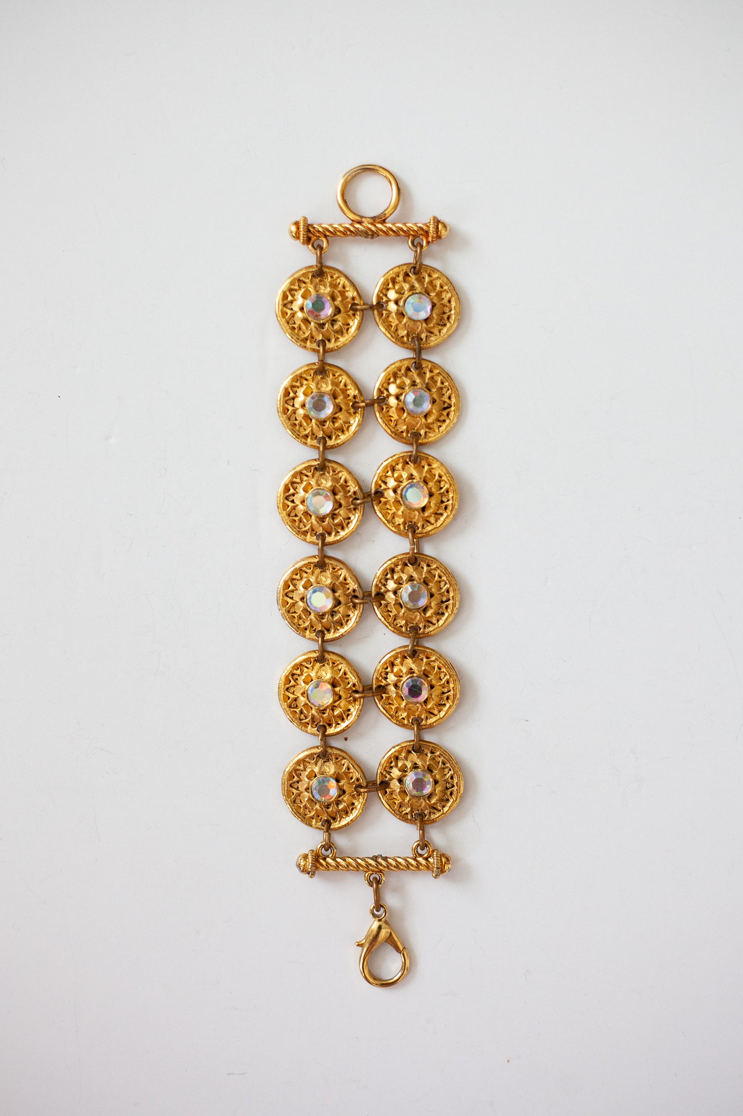 Vintage Double Rhinestone Bracelet
