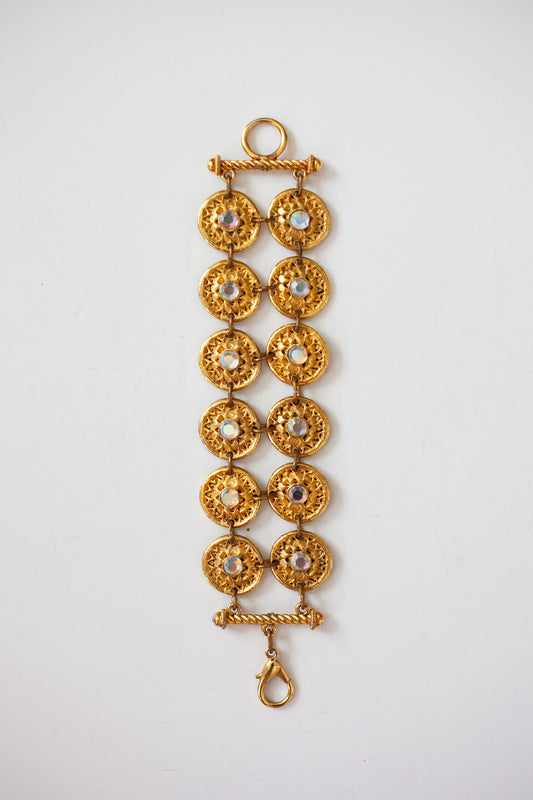 Vintage Double Rhinestone Bracelet