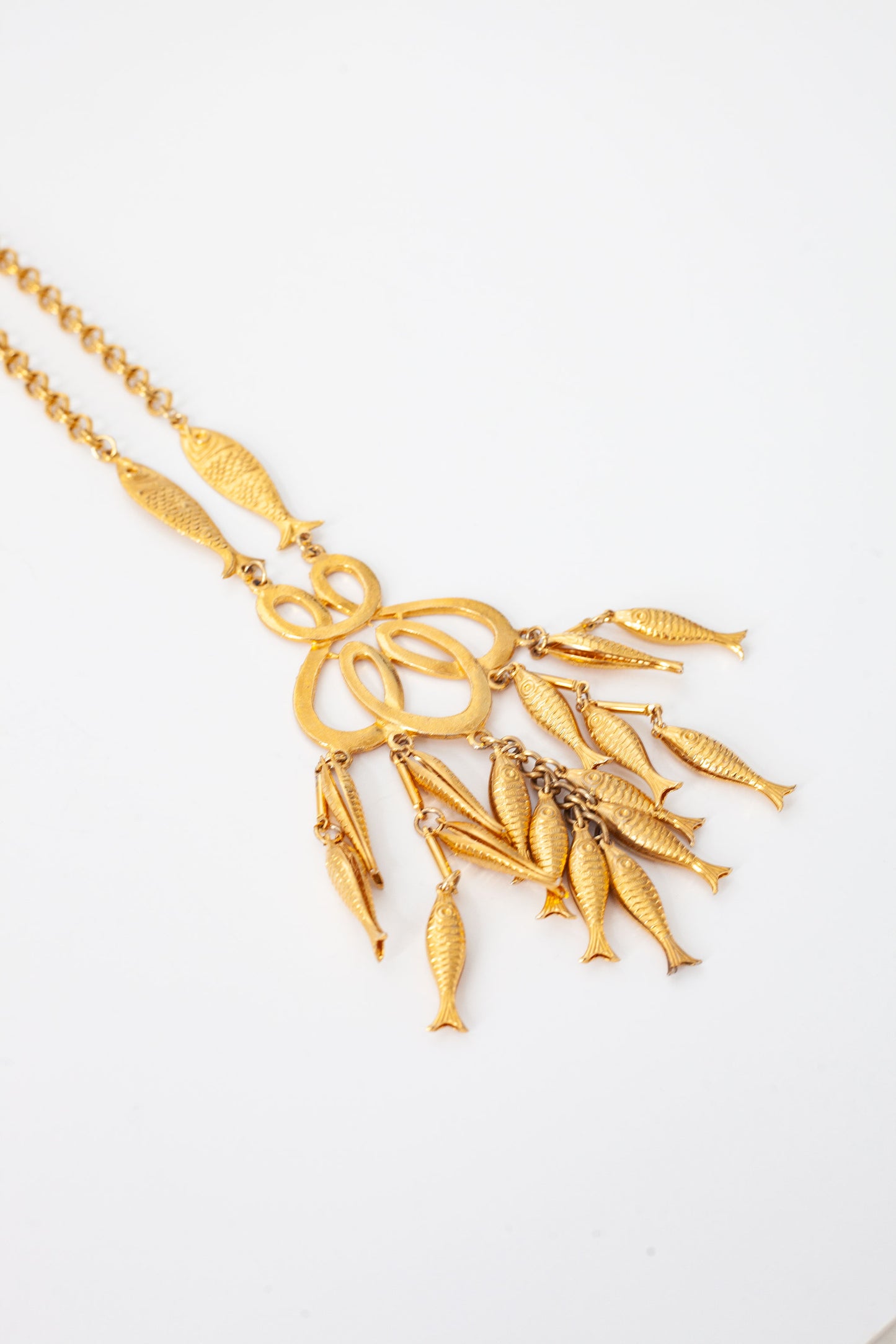 Vintage Fish Dangle Necklace