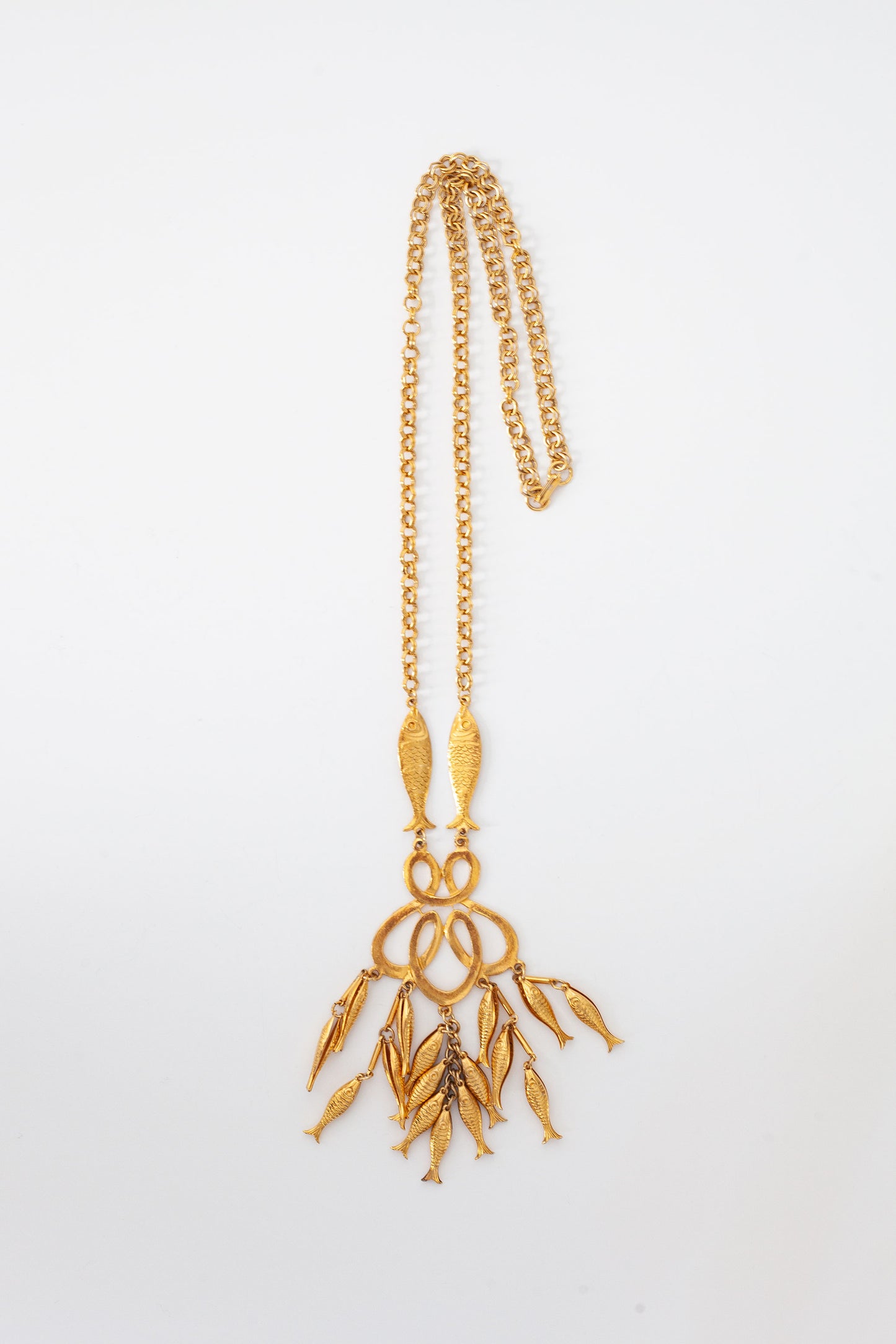 Vintage Fish Dangle Necklace