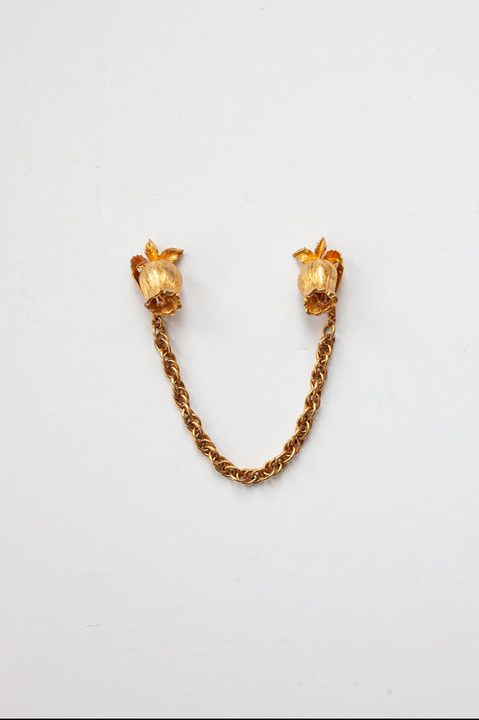 Vintage Flower Double Brooch