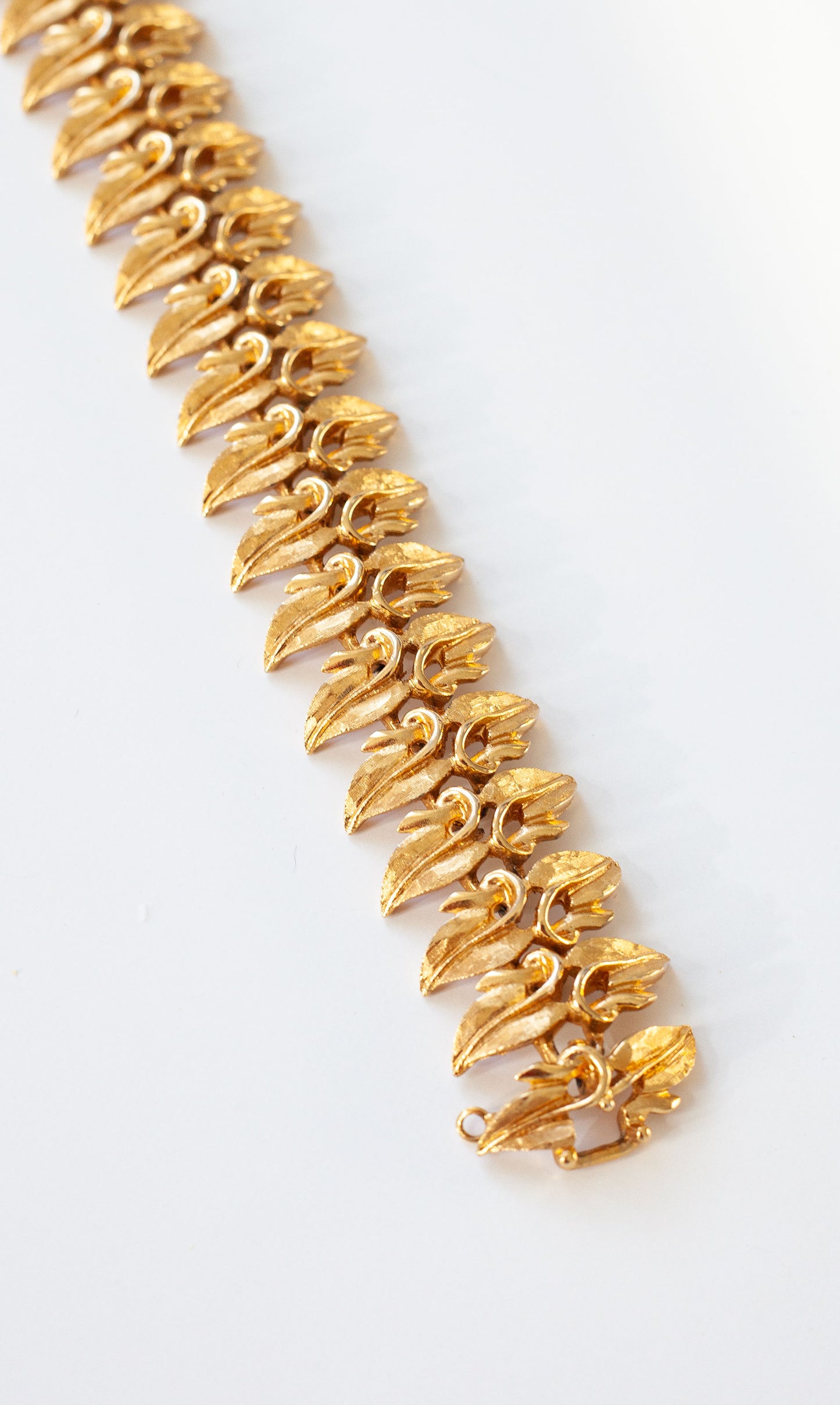 Vintage Gold Leaf Bracelet