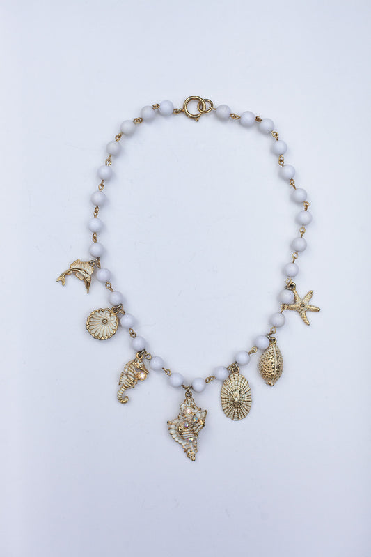 Vintage Ocean Charm Necklace