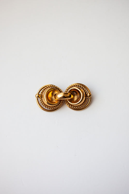 Vintage Oversized Gold Brooch