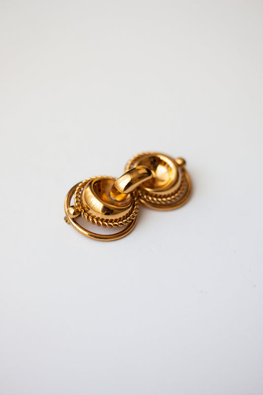 Vintage Oversized Gold Brooch