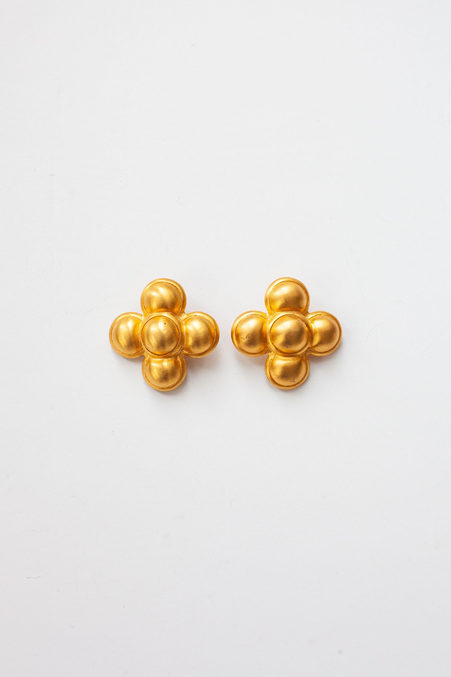 Vintage Oversized Flower Earrings