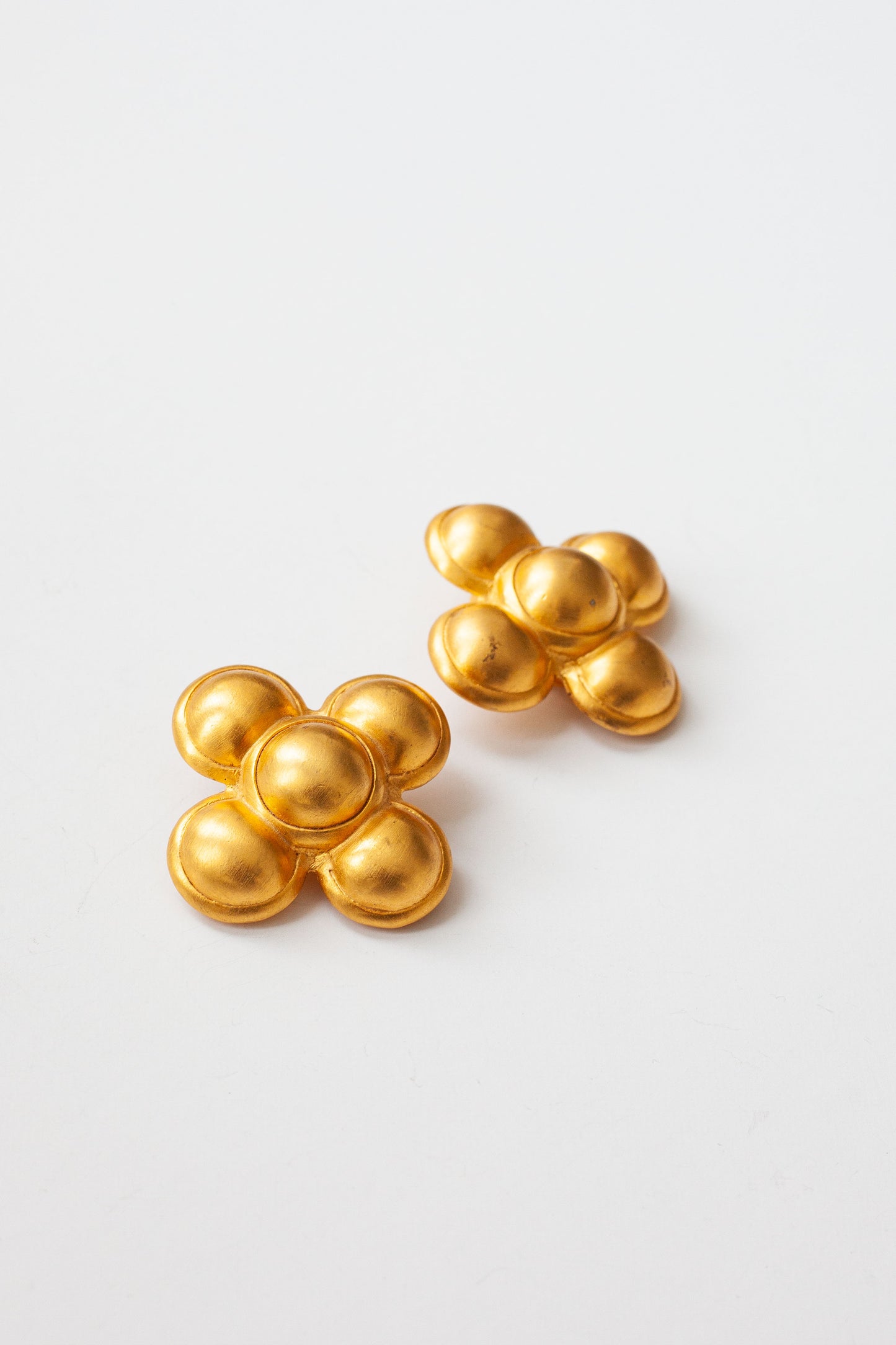 Vintage Oversized Flower Earrings