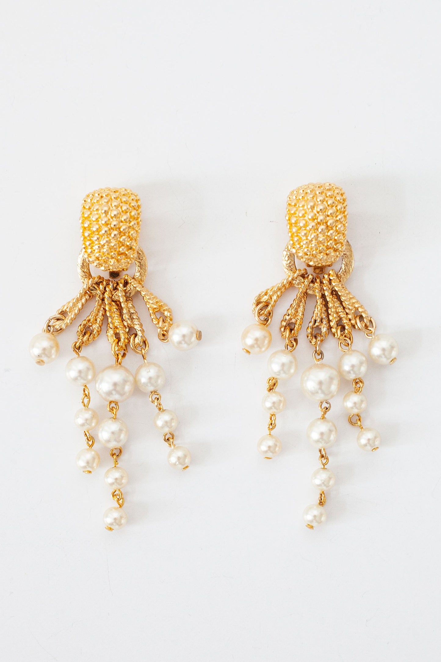 Vintage Pearl Dangle Earrings