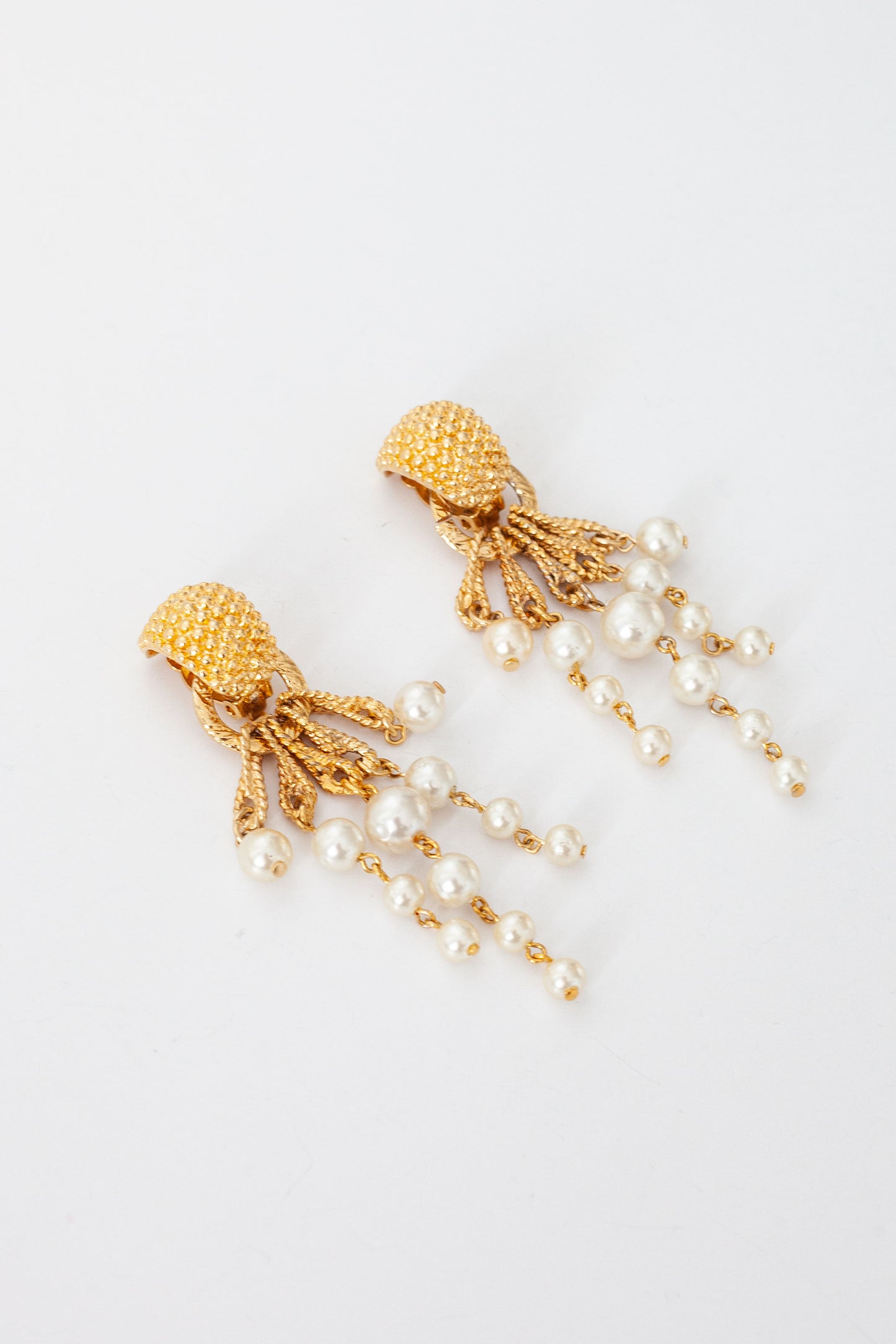 Vintage Pearl Dangle Earrings