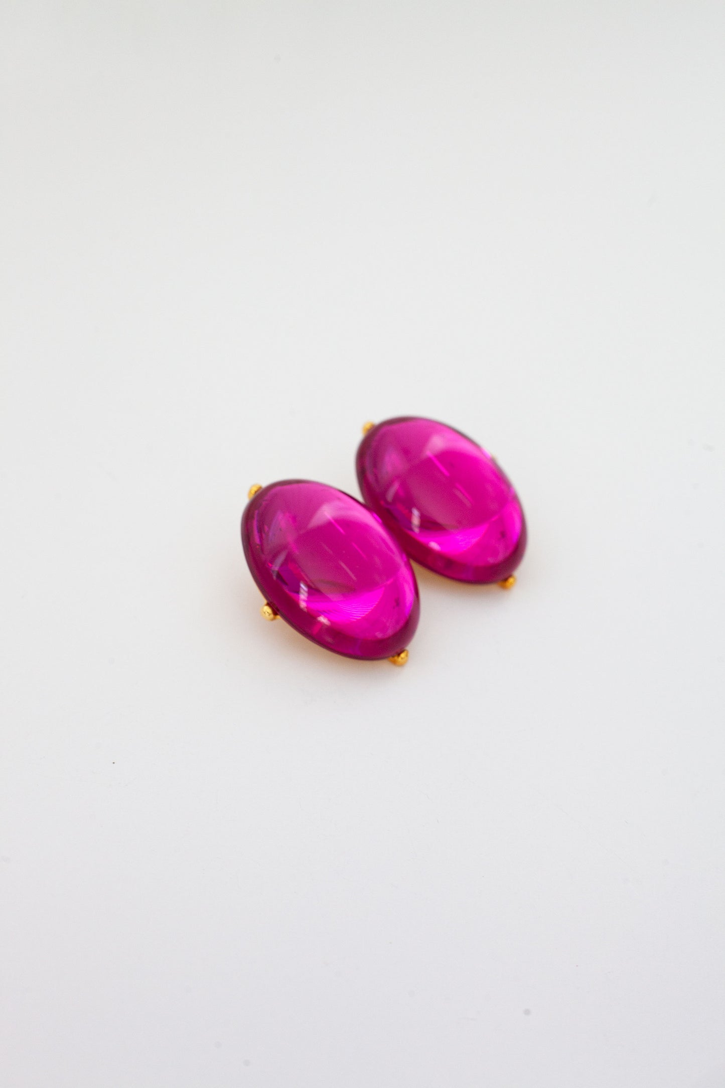 Vintage Fuschia Earrings