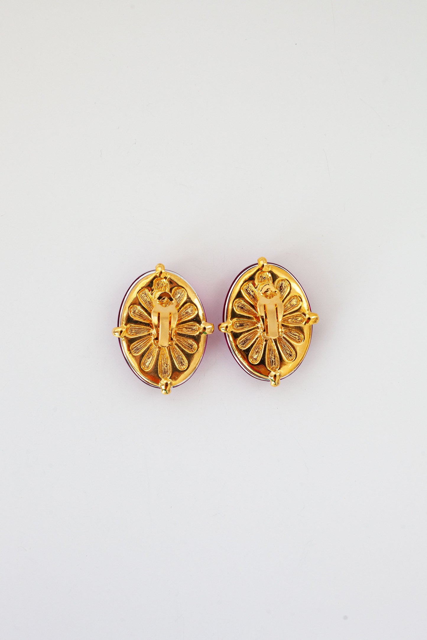 Vintage Fuschia Earrings