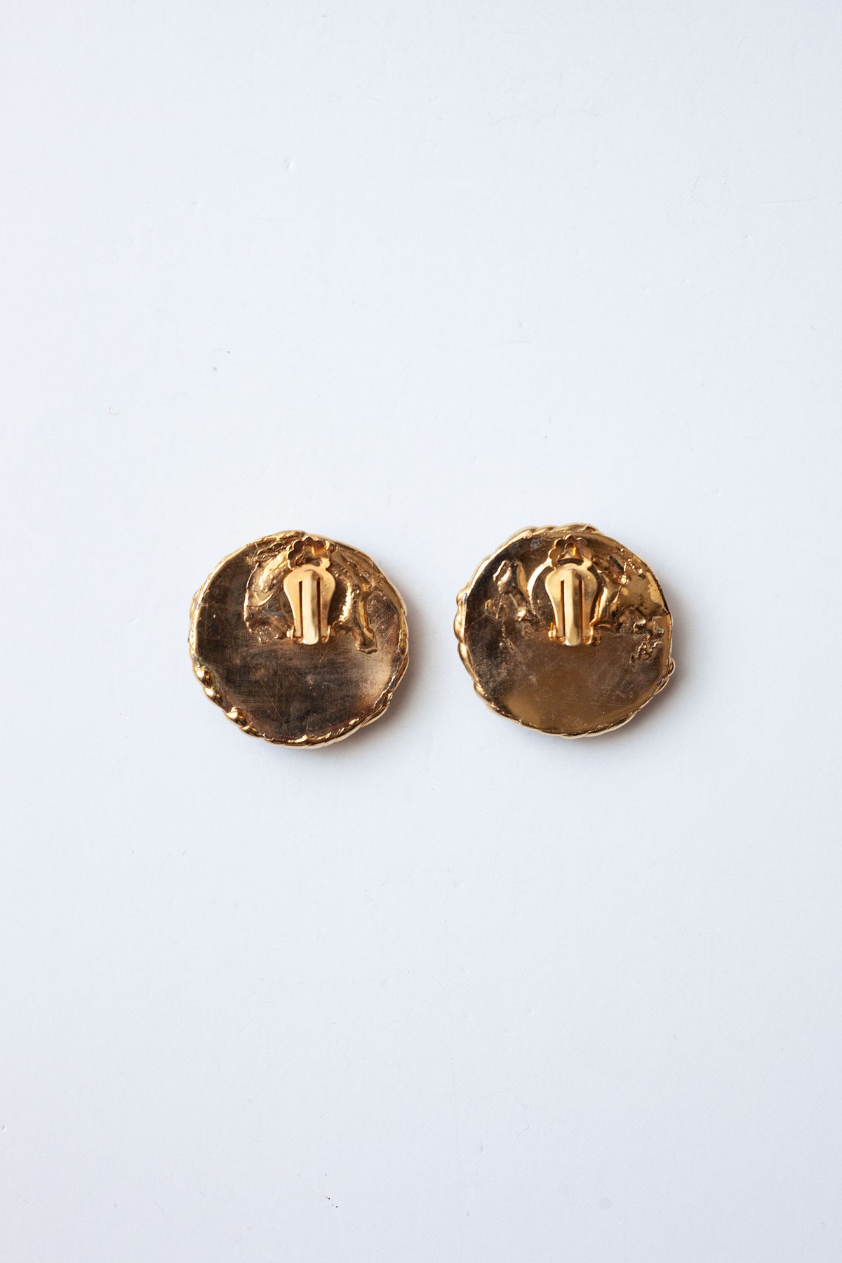 Vintage Purple Round Earrings