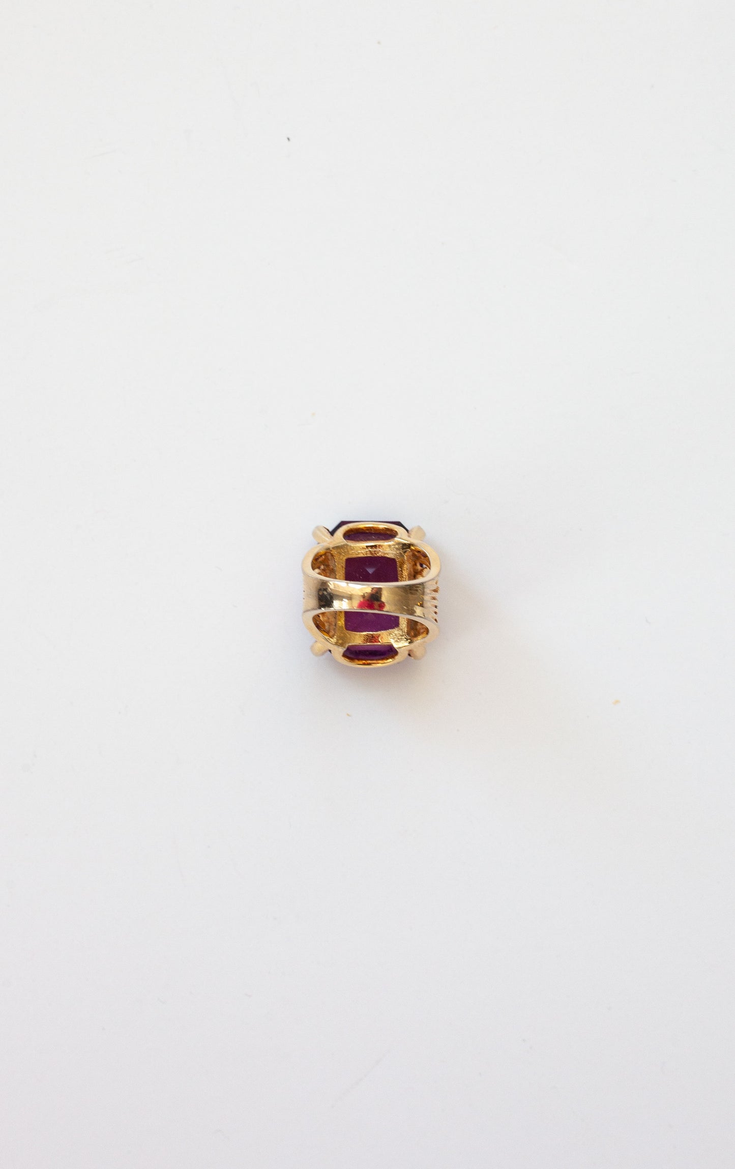 Vintage Purple Stone Cocktail Ring