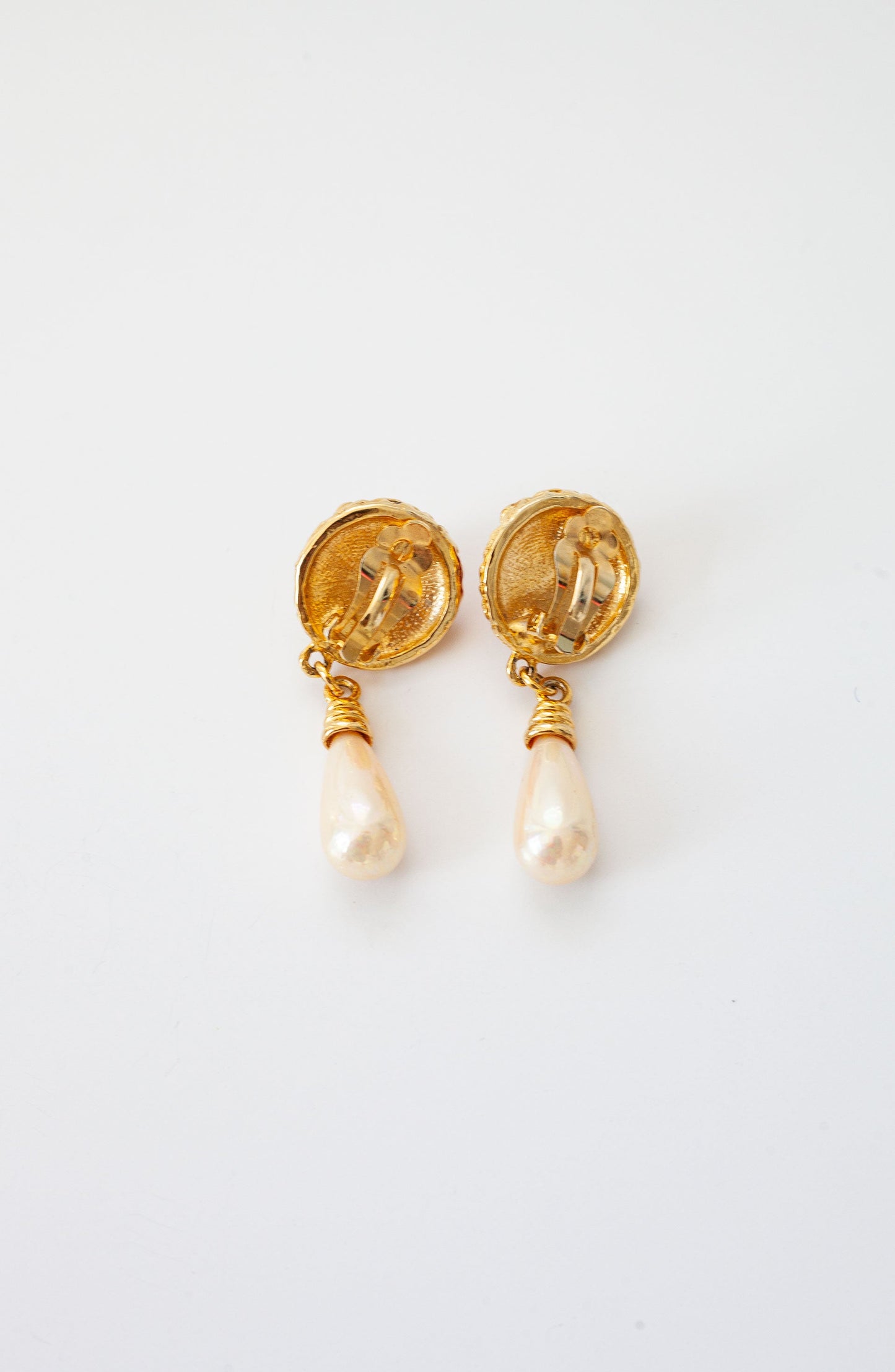 Vintage Red Cabachon Earrings