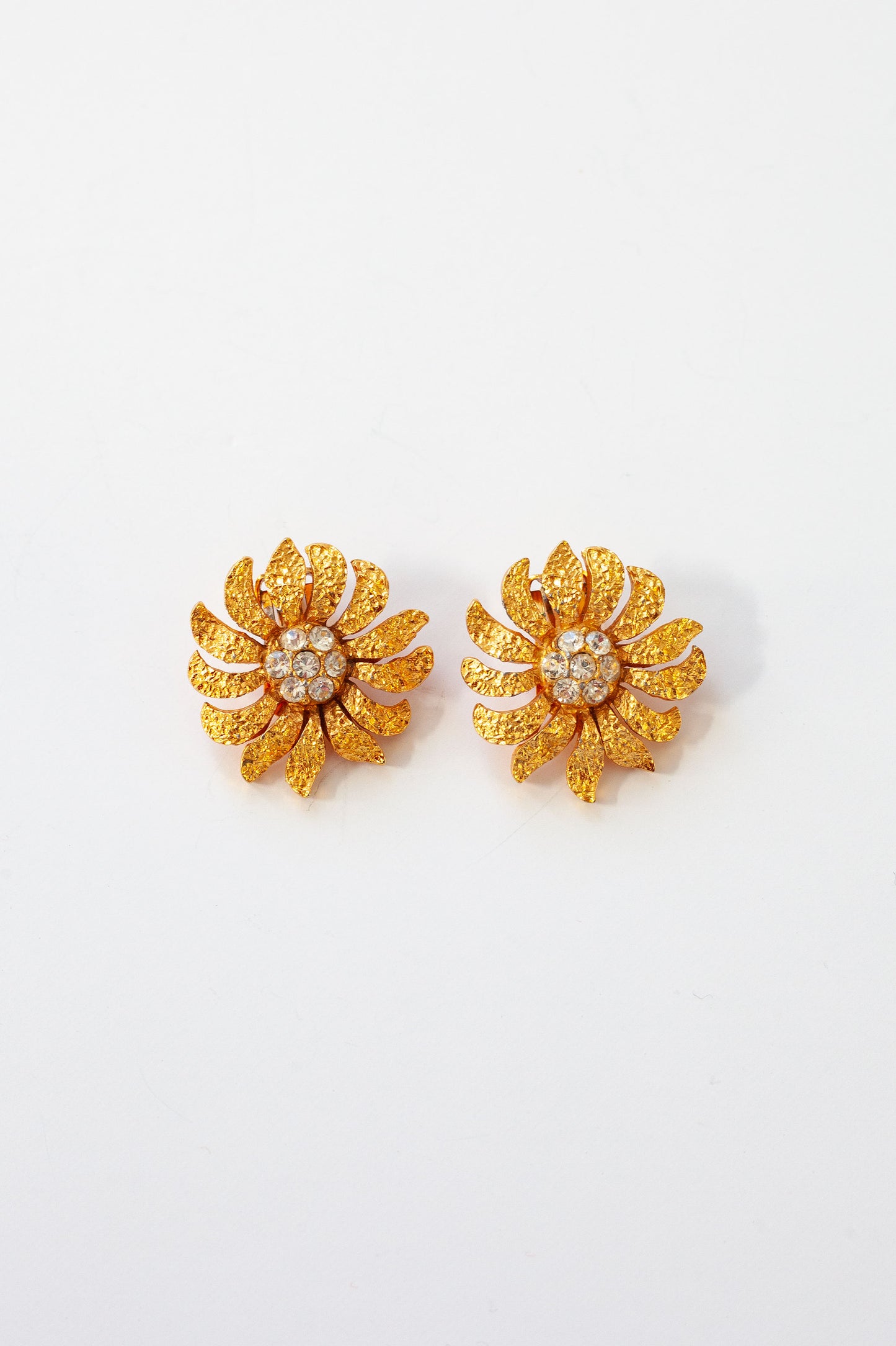 Vintage Faceted Flower Earrings