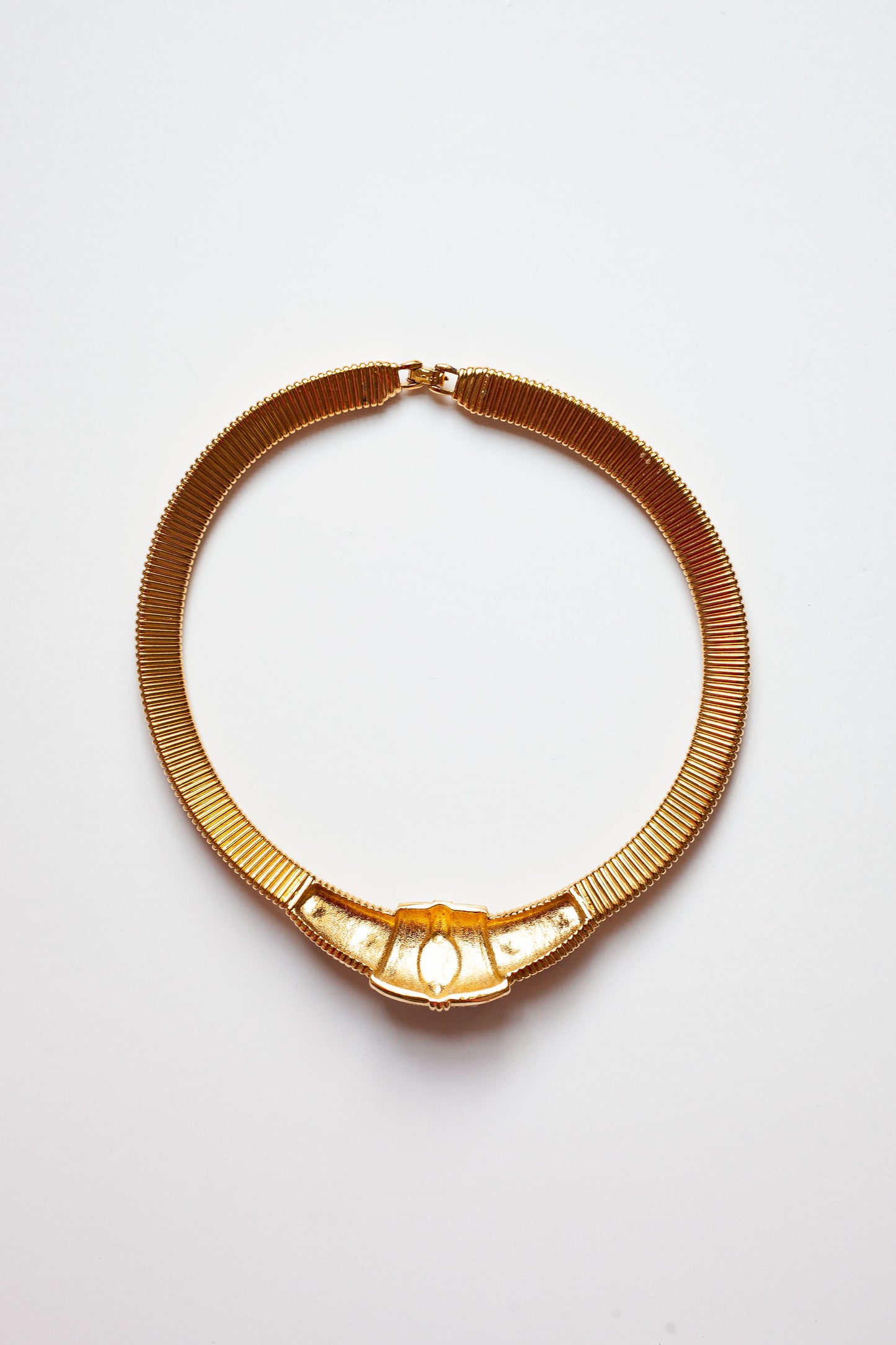 Vintage Sparkle Omega Necklace