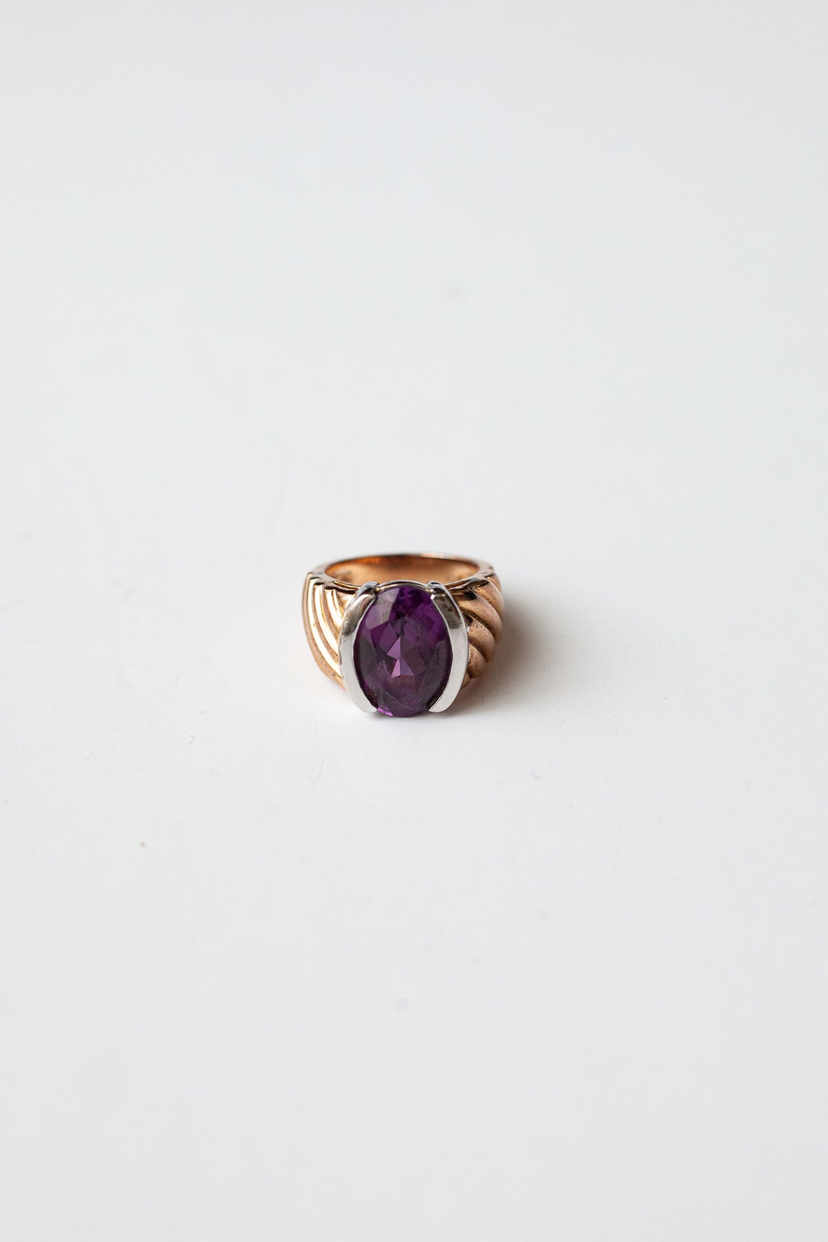 Vintage Sterling and Amethyst Ring