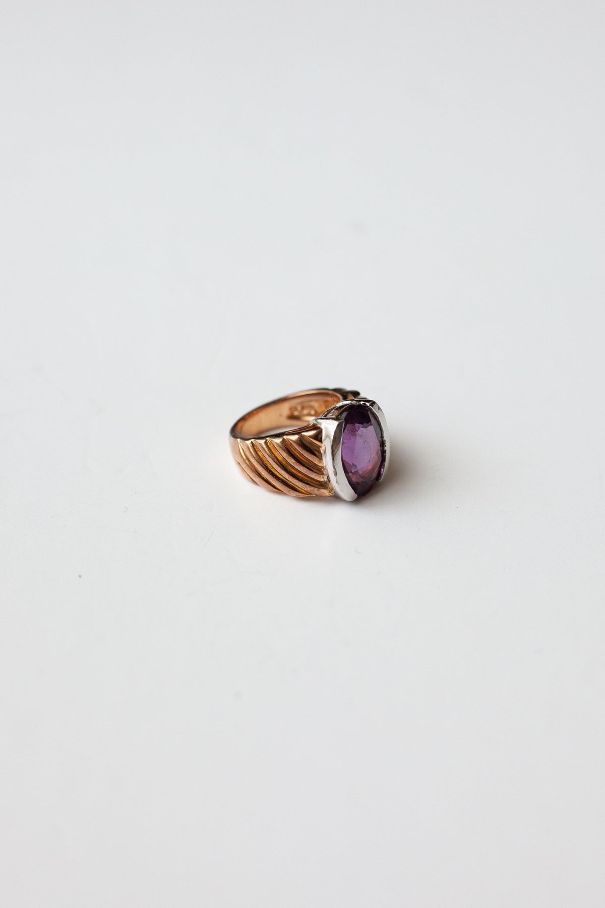 Vintage Sterling and Amethyst Ring