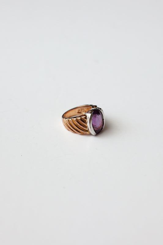 Vintage Sterling and Amethyst Ring