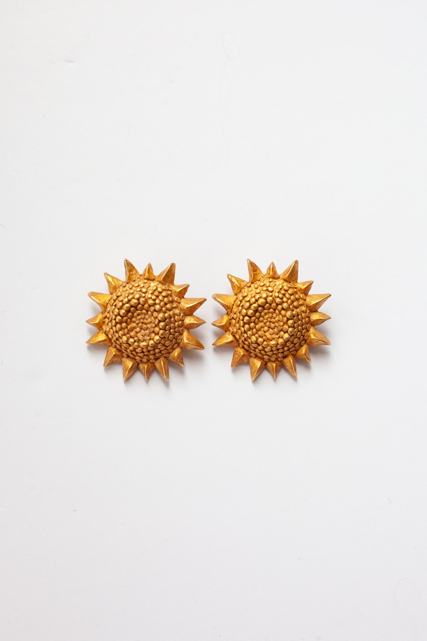 Vintage Designer Sunflower Earrings