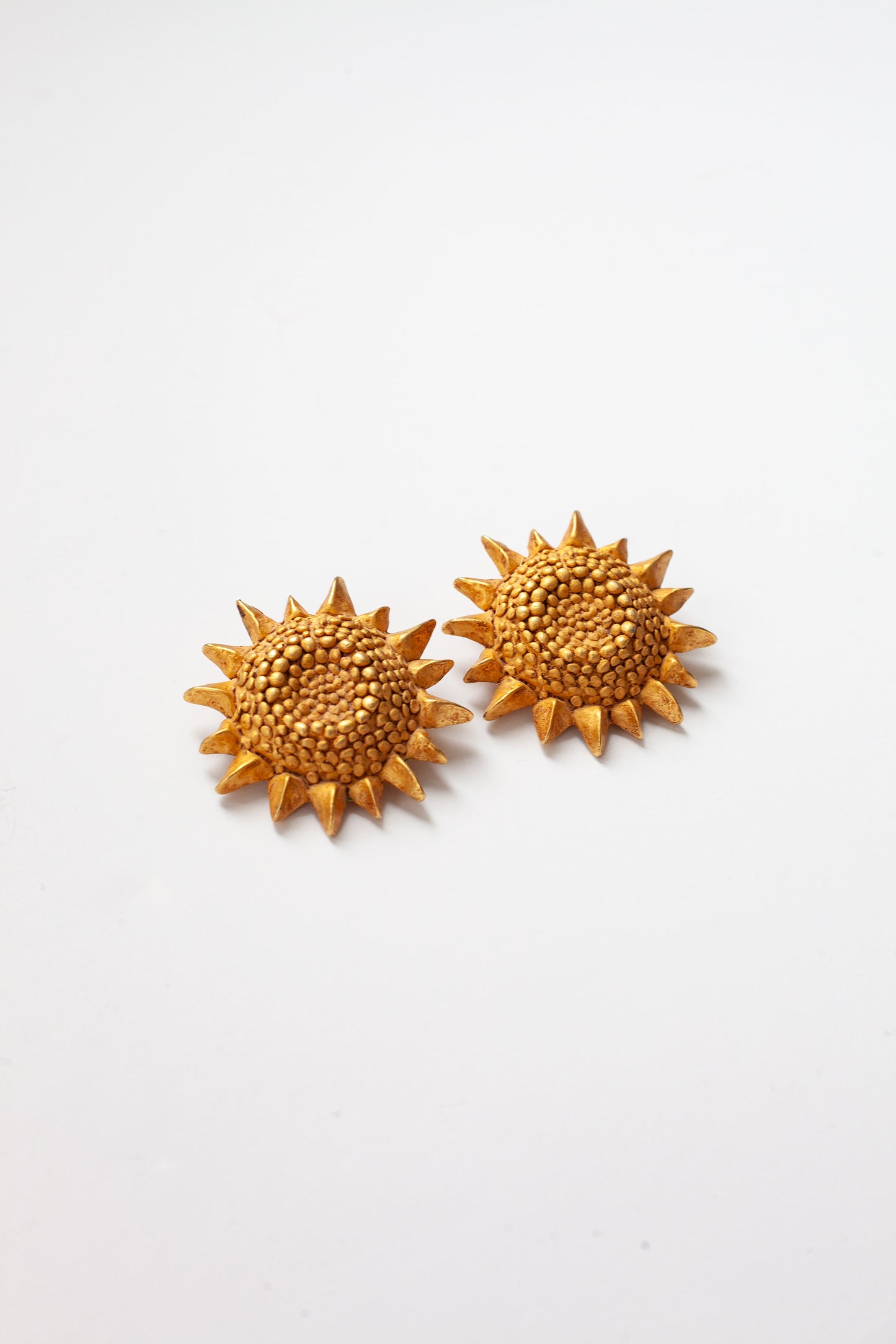 Vintage Designer Sunflower Earrings