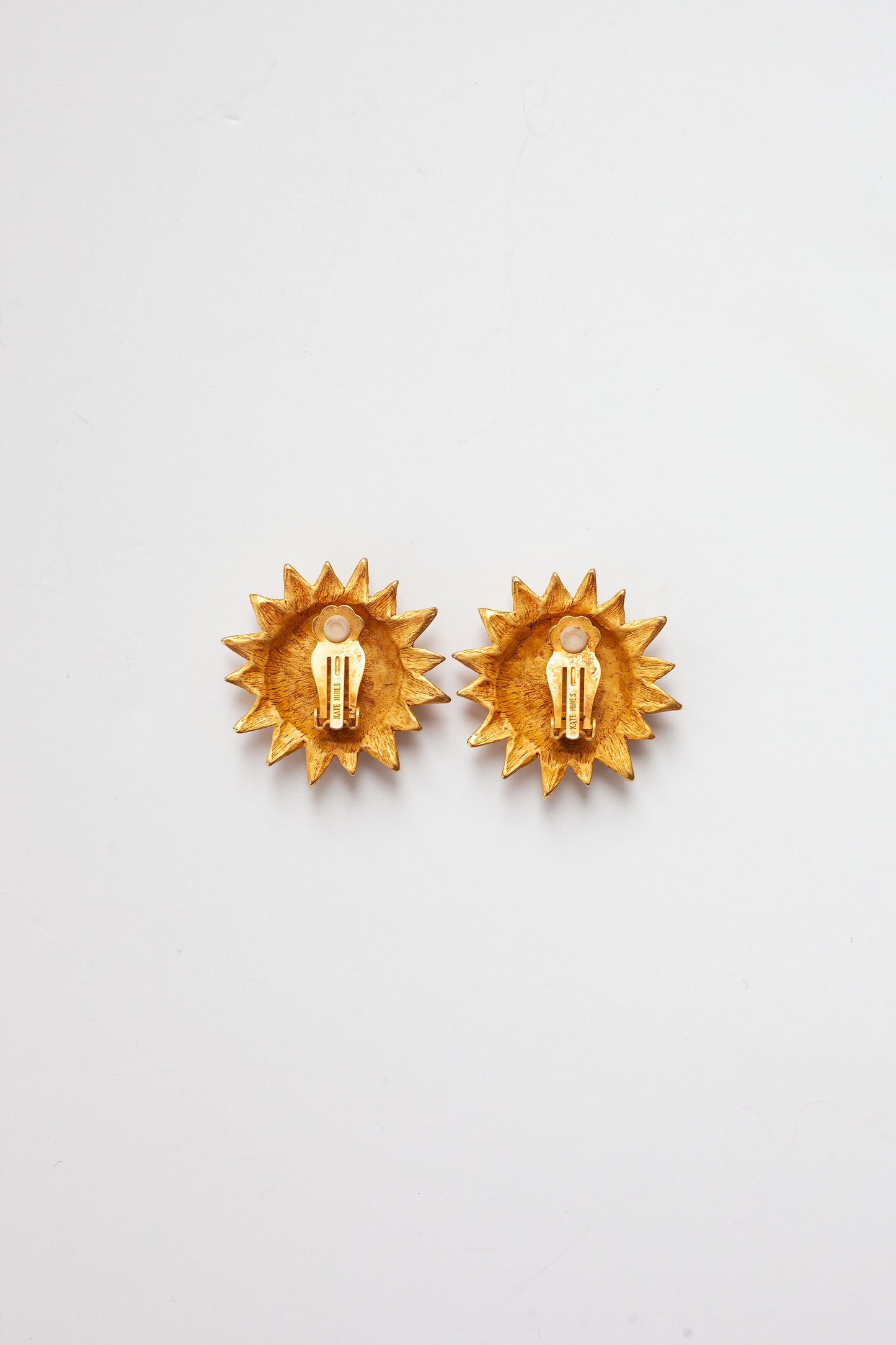 Vintage Designer Sunflower Earrings