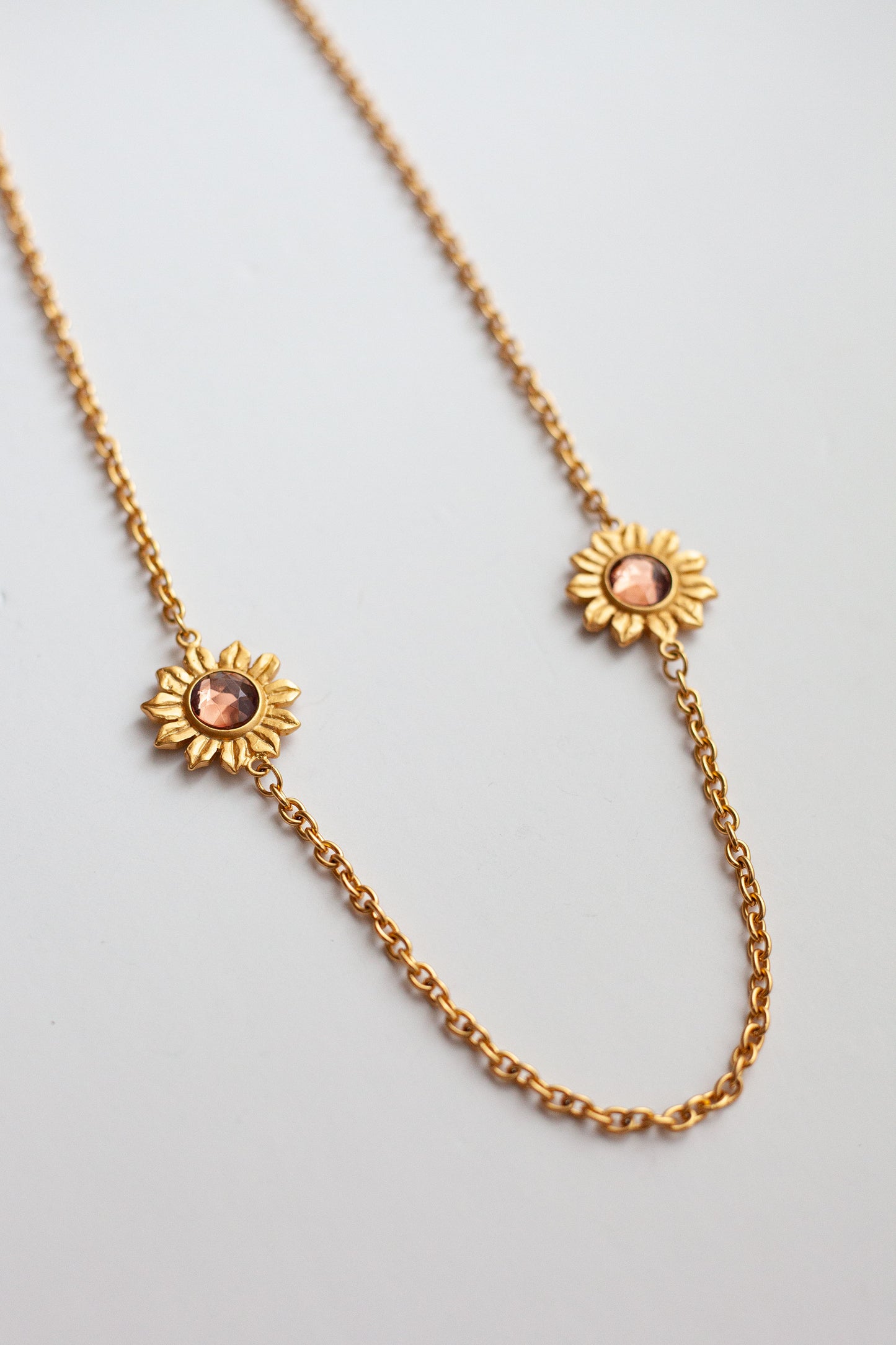 Vintage Sunflower Necklace