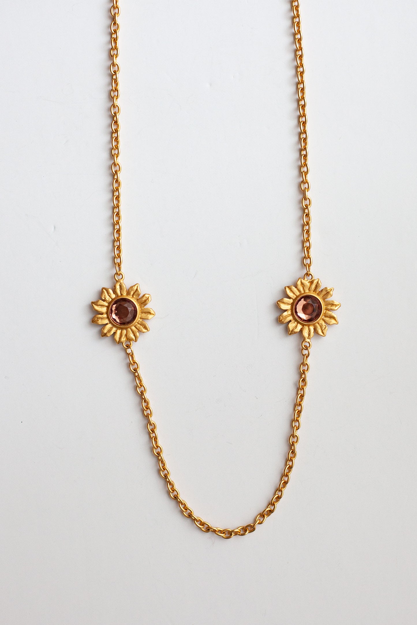 Vintage Sunflower Necklace