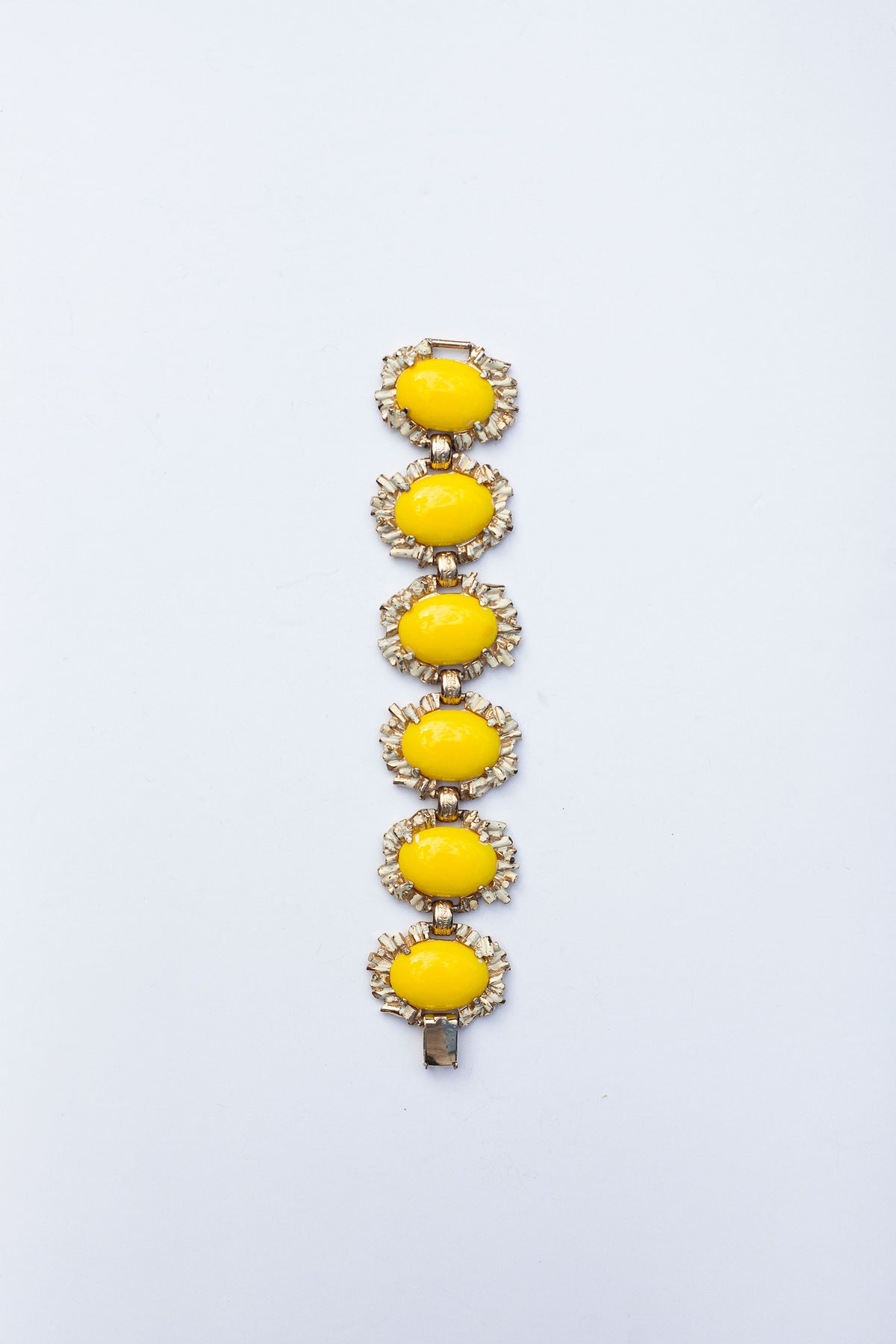 Vintage Yellow Cabachon Bracelet