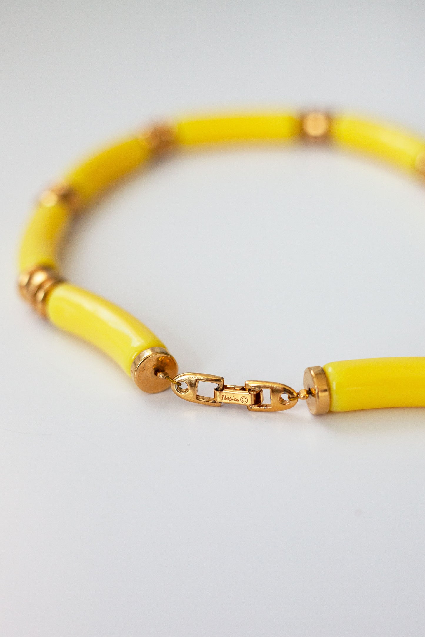 Vintage Yellow and Gold Necklace