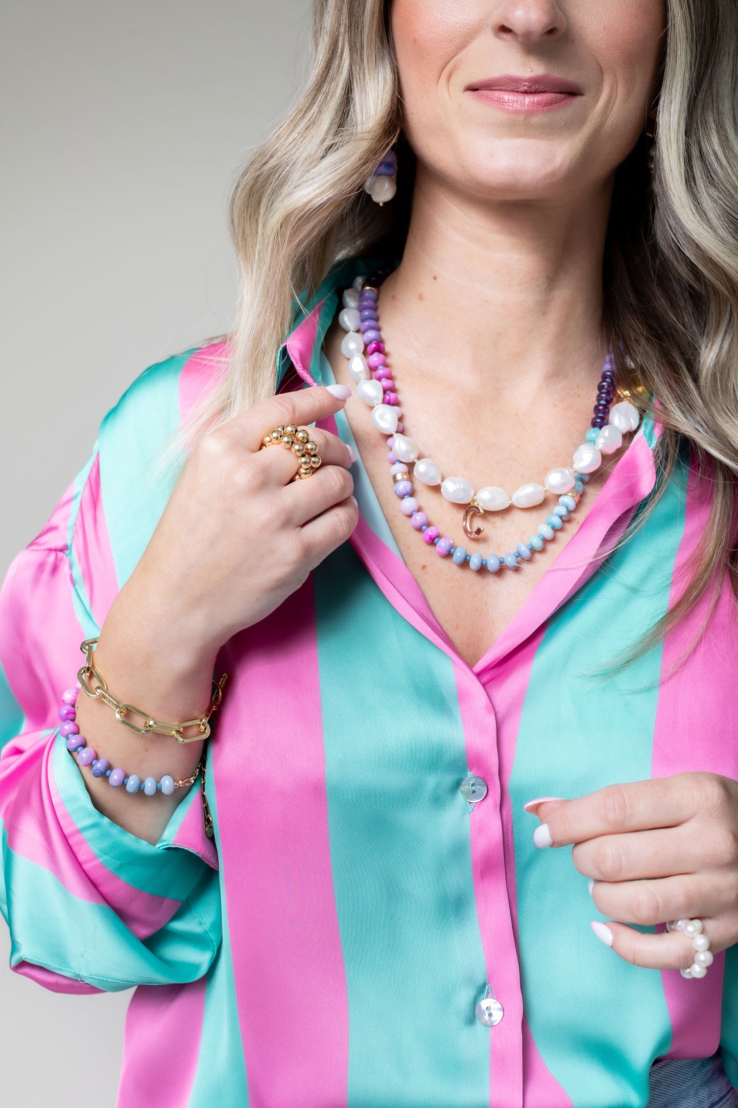 Opal Gemstone Necklace (Berry)